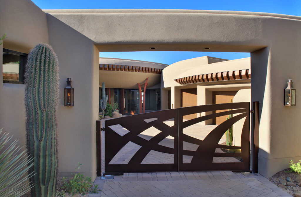 The Phil Nichols Company | Contemporary Southwest | Gate and Driveway