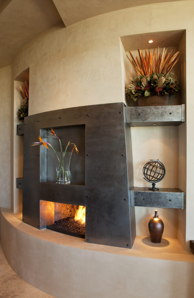 The Phil Nichols Company | Contemporary Southwest | Metal Fireplace