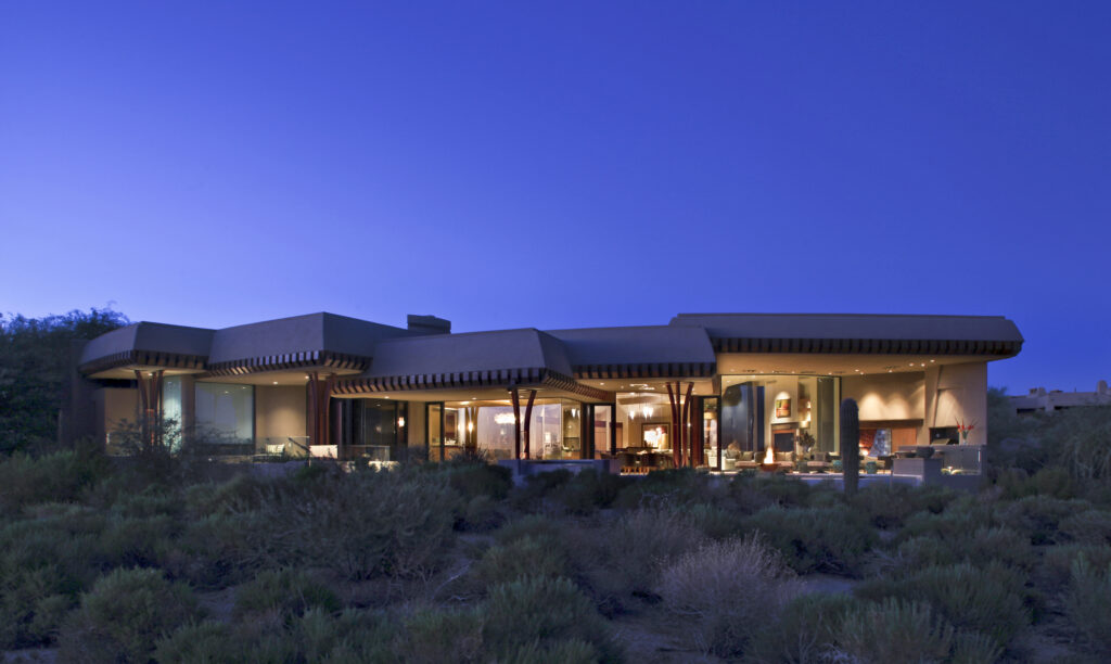 The Phil Nichols Company | Contemporary Southwest | Nighttime View
