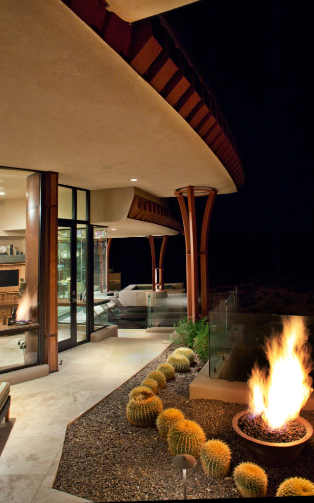 The Phil Nichols Company | Contemporary Southwest | Nighttime Fire