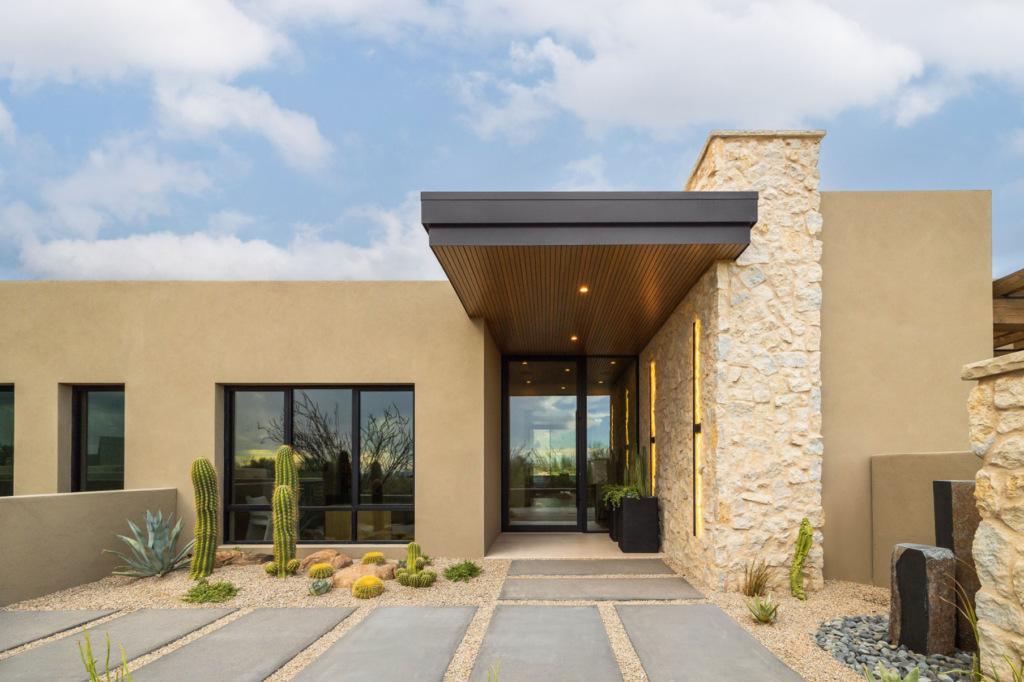The Phil Nichols Company | Modern Desert Oasis | Front Entrance