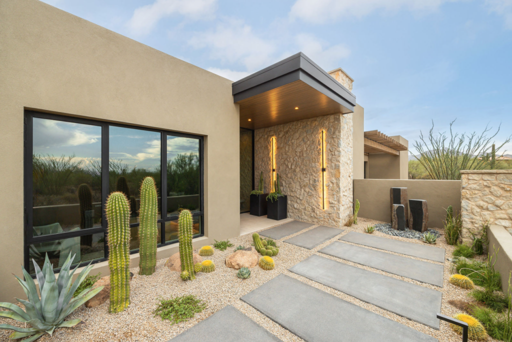 The Phil Nichols Company | Modern Desert Oasis | Front Walkway