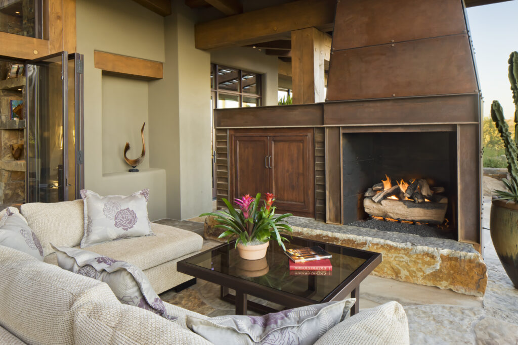 The Phil Nichols Company | Desert Lodge | Fireplace