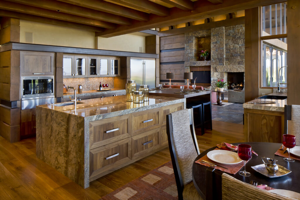 The Phil Nichols Company | Desert Lodge | Kitchen and Breakfast Table