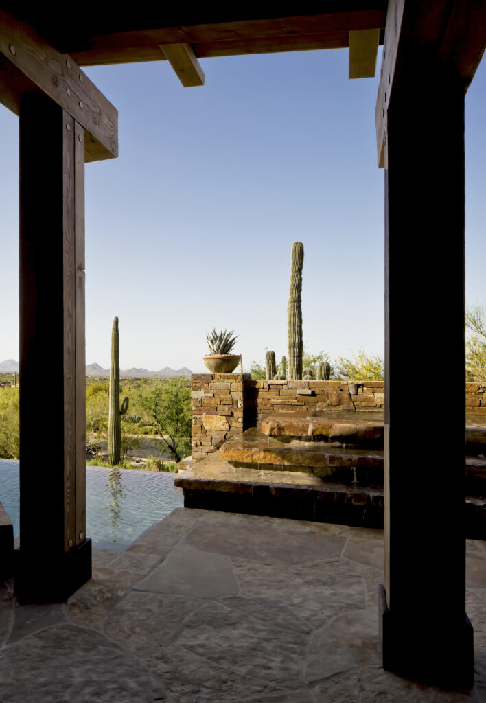 The Phil Nichols Company | Desert Lodge | Covered Patio and Pool