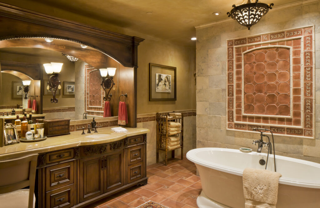 The Phil Nichols Company | Mediterranean Villa | Luxury Bathroom