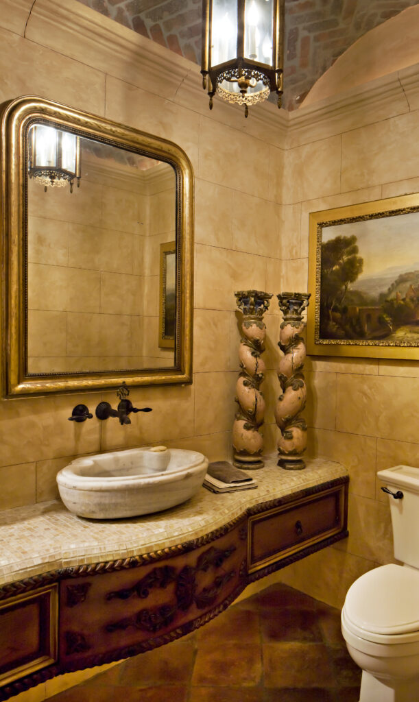 The Phil Nichols Company | Mediterranean Villa | Bathroom Vanity